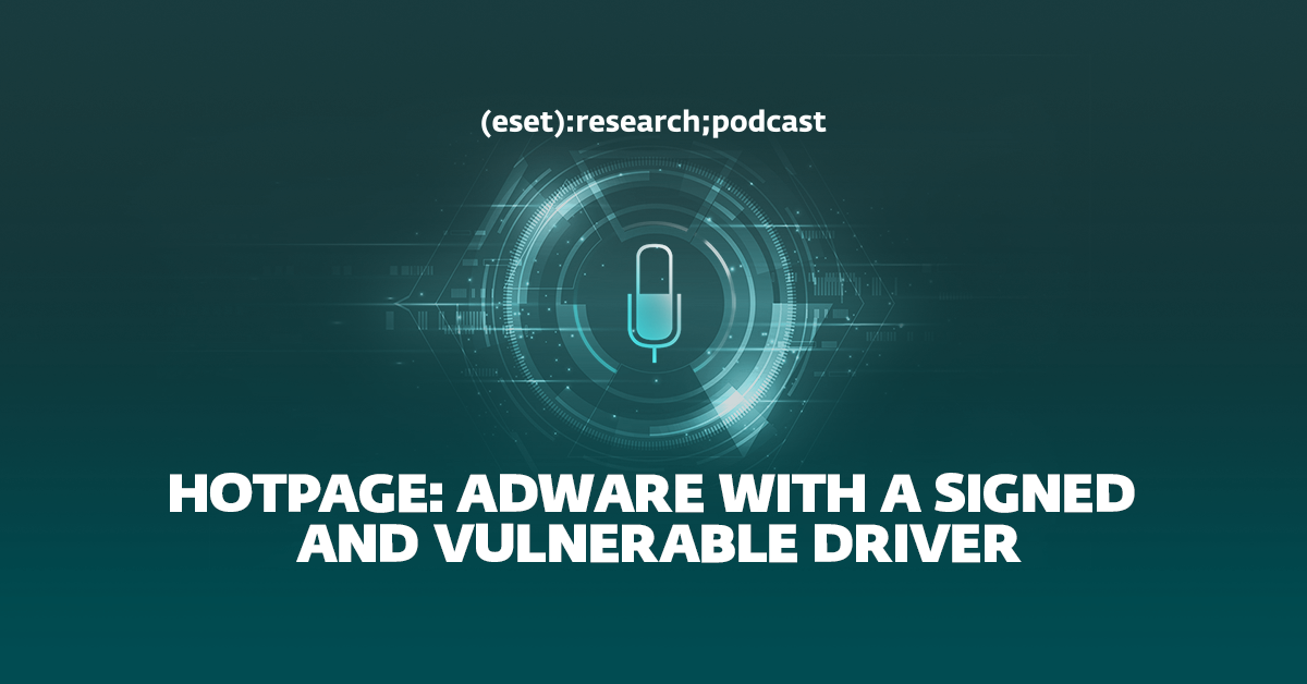 ESET Research Podcast: HotPage